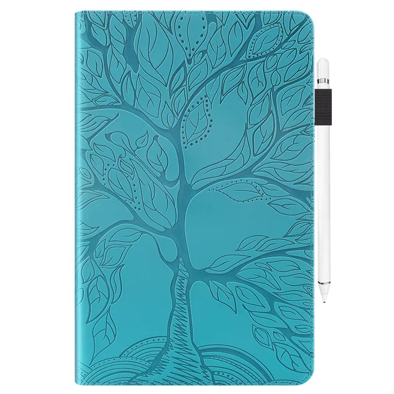 Tablet Funda For Honor Pad X9 Case 11.5 inch Embossed Tree Flip Wallet Stand Case For Honor Pad X9 X 9 Case Cover Coque 11.5"