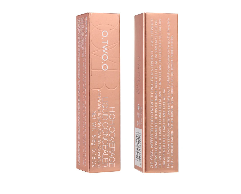 O.TWO.O Makeup Face Concealer Full Coverage Long Lasting Waterproof Liquid Base Eye Dark Circles Concealer