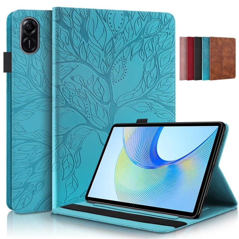 Tablet Funda For Honor Pad X9 Case 11.5 inch Embossed Tree Flip Wallet Stand Case For Honor Pad X9 X 9 Case Cover Coque 11.5"