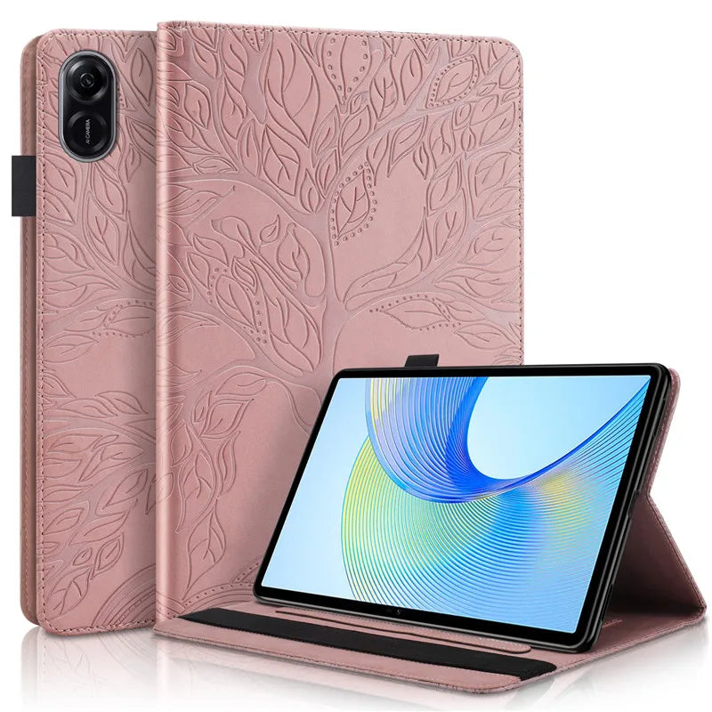 Tablet Funda For Honor Pad X9 Case 11.5 inch Embossed Tree Flip Wallet Stand Case For Honor Pad X9 X 9 Case Cover Coque 11.5"