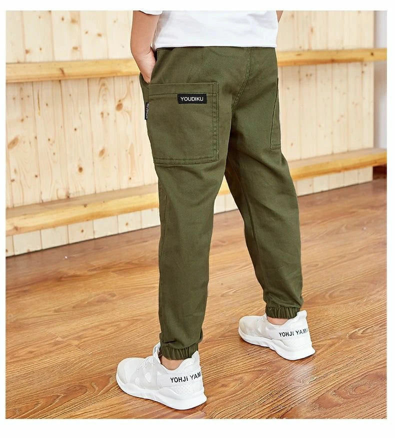 Spring Autumn Cotton Boys Pants Children Trousers Casual Kids Sports Pants 3 4 5 6 7 8 9 10 11 12 13 Years Teenager Boys Clothes